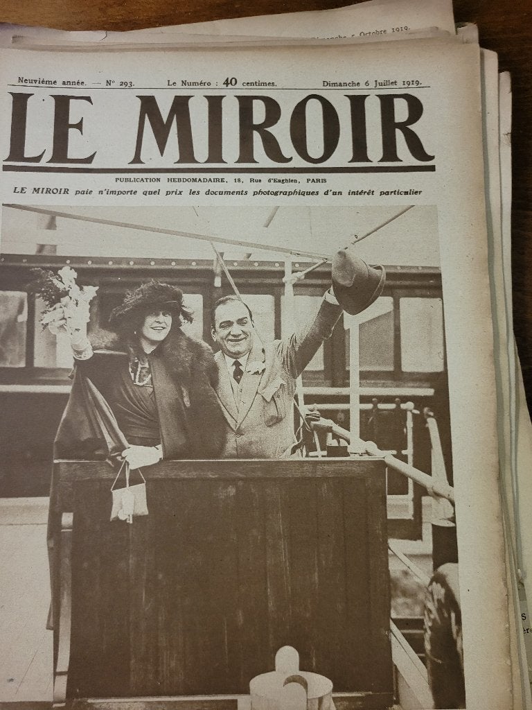 Oude kranten le miroir, Verzamelen, Ophalen of Verzenden, 1920 tot 1940, Krant