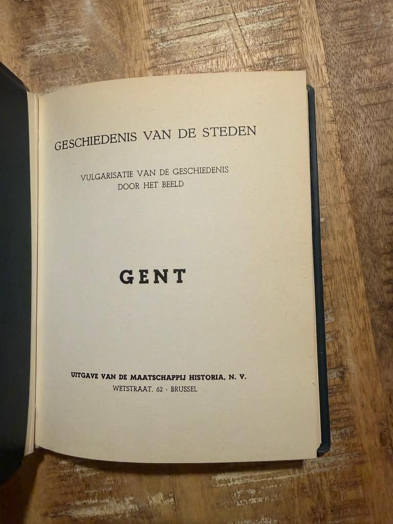Geschiedenis van de steden, vulgarisatie v/d Gent, Boeken, Ophalen of Verzenden, Gelezen, J Schoonjans, Prentenboek