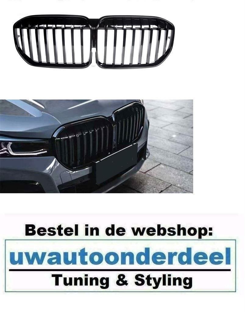 Grill Nieren Enkele Spijl Zwart Voor Bmw 7 Serie G11 G12 LCI, Verzenden