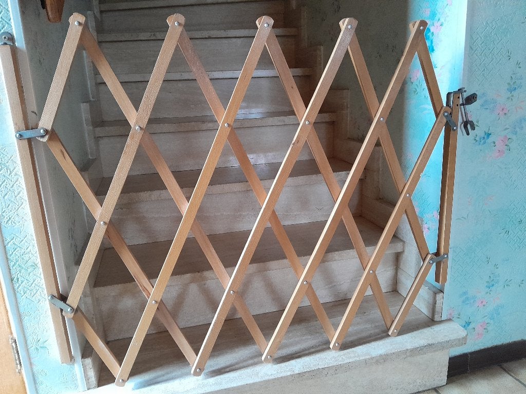 Barrière de protection extensible, Barrière de sécurité, Enlèvement, Utilisé, Bois