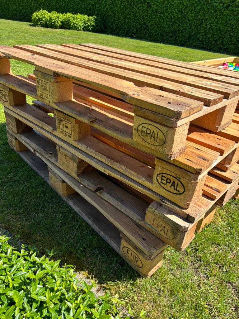 Europallets 80 x 120, Bricolage & Construction, Bois & Planches, Enlèvement, Comme neuf