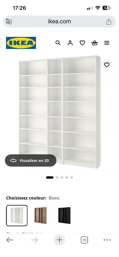Étagères IKEA, Enlèvement