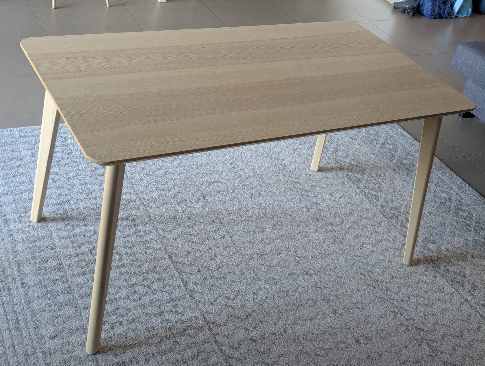 IKEA Lisabo 140x78, Maison & Meubles, 100 à 150 cm, Quatre personnes, Bois, Enlèvement