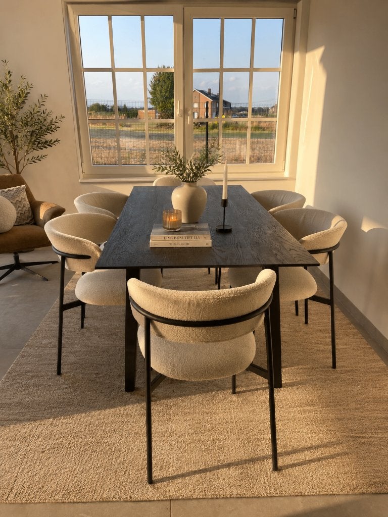 Eetkamerset tafel + 6 stoelen, Huis en Inrichting, Complete eetkamers, Ophalen, Nieuw, Modern, 4 tot 6 stoelen