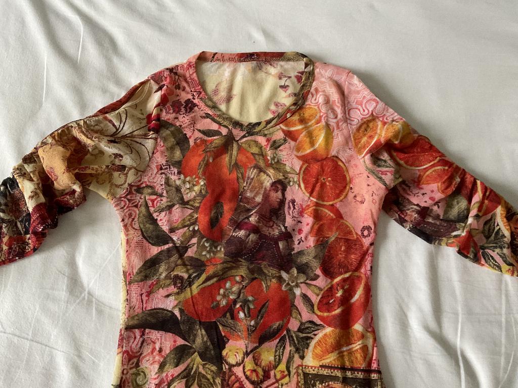 Kleurrijk bloesje maat small, Kleding | Dames, Blouses en Tunieken, Save The Queen, Ophalen, Zo goed als nieuw, Maat 36 (S)