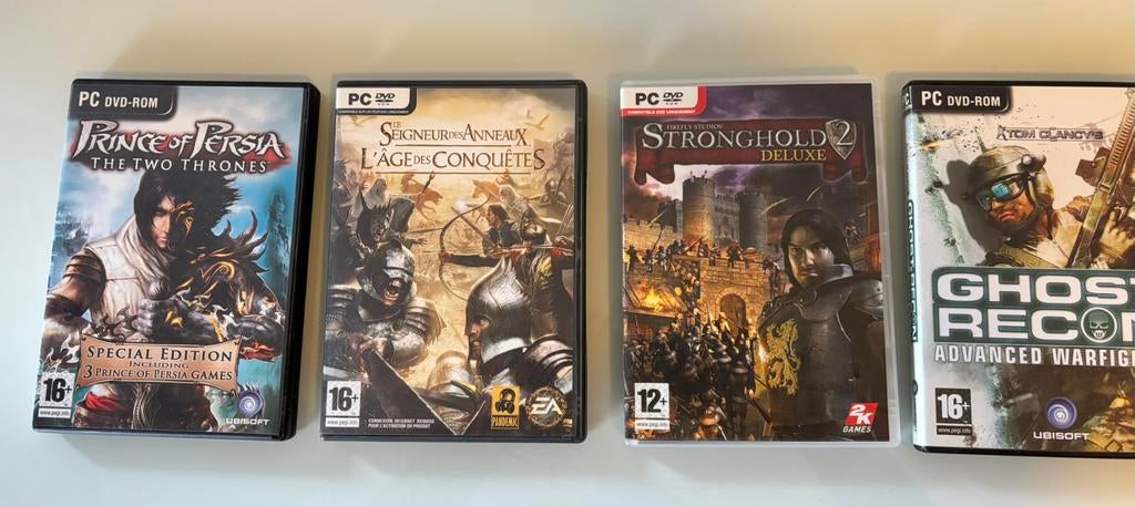 PC DVD-spelset — oude klassiekers (compleet), Ophalen of Verzenden, Zo goed als nieuw