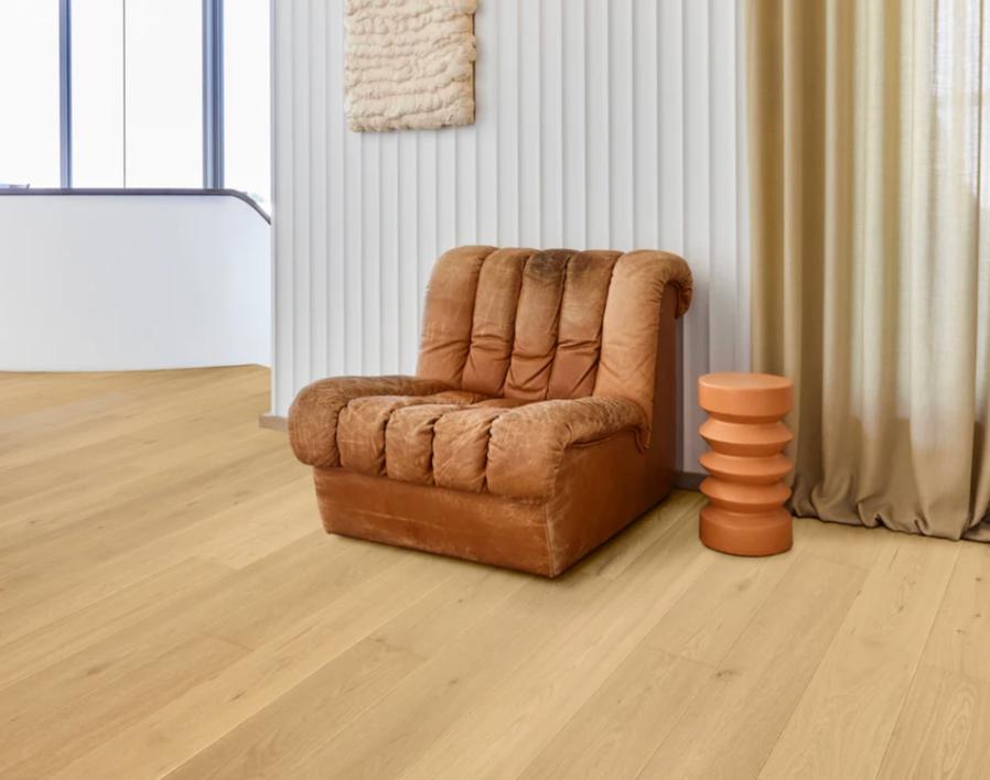 Halfmassief eikenparket — onzichtbare lak — 10/2mm, Huis en Inrichting, Stoffering | Vloerbedekking, Beige, Nieuw, 10 tot 25 m²