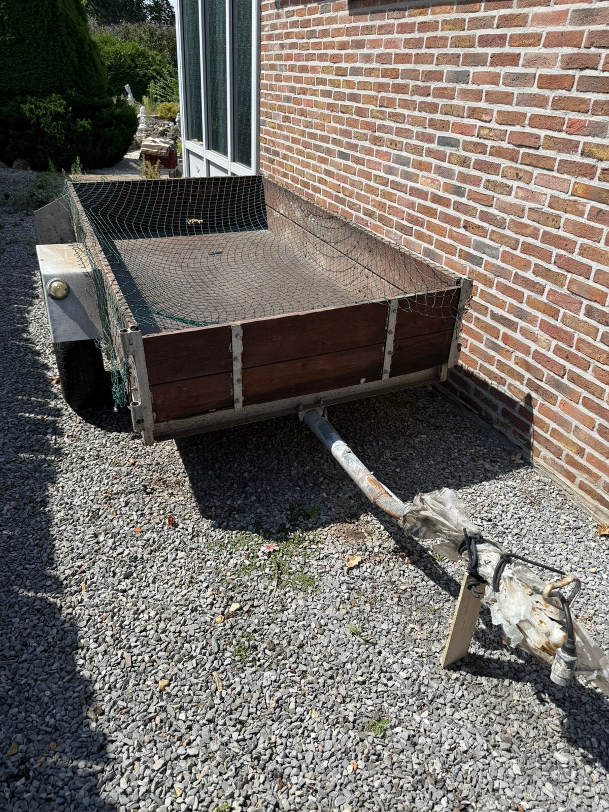 Aanhangwagen remorque enkelasser, Auto diversen, Aanhangers en Bagagewagens, Ophalen, Gebruikt