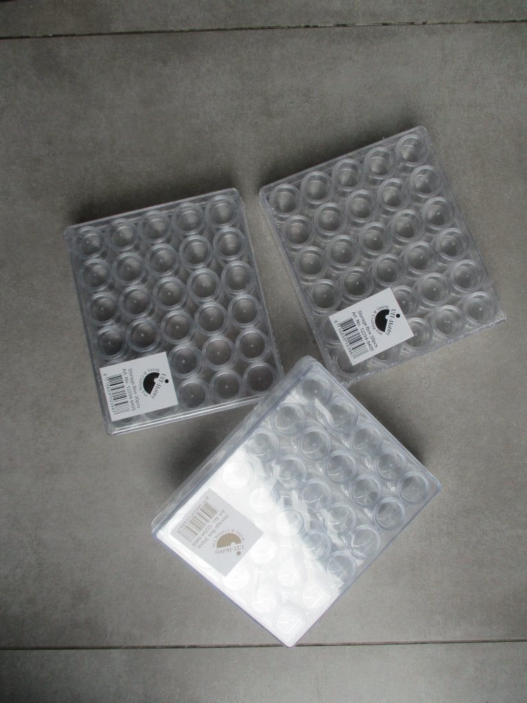 opbergdozen storage box 3st met 90 potjes juweel diamond, Ophalen of Verzenden, Nieuw, Kunststof, Diamond painting