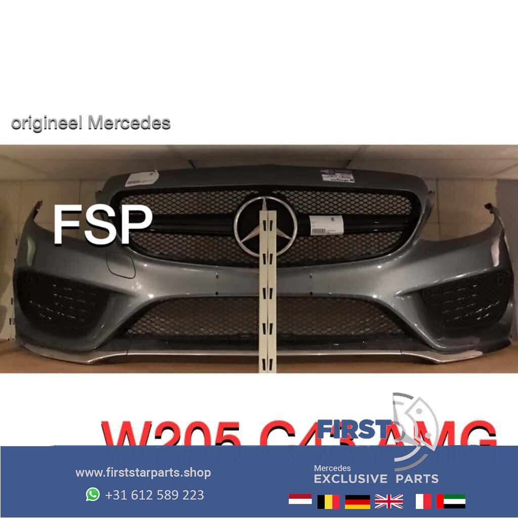 W205 AMG Voorbumper compleet Mercedes C Klasse 2014-2019 gri