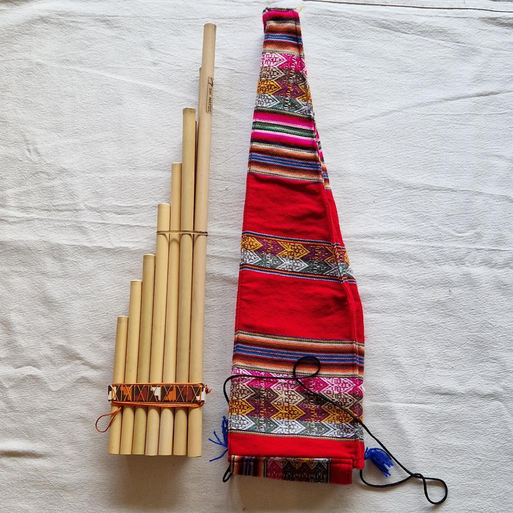 Grote Panfluit uit Peru -Handgemaakt - Met traditionele hoes, Verzenden, Nieuw