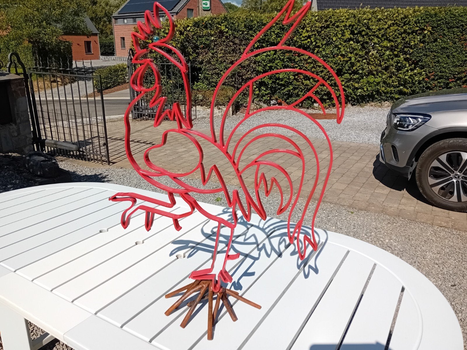 Coq Wallon en fer forgé à froid, Jardin & Terrasse, Enlèvement, Neuf