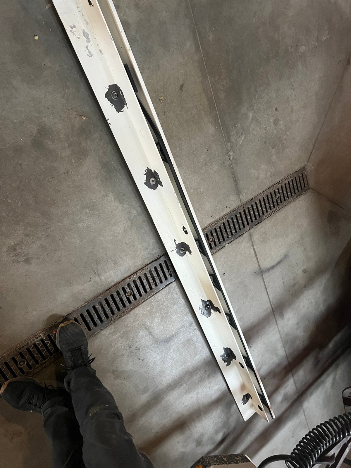 Aanpasbare glazen balustrade, Doe-het-zelf en Bouw, Ophalen, Zo goed als nieuw