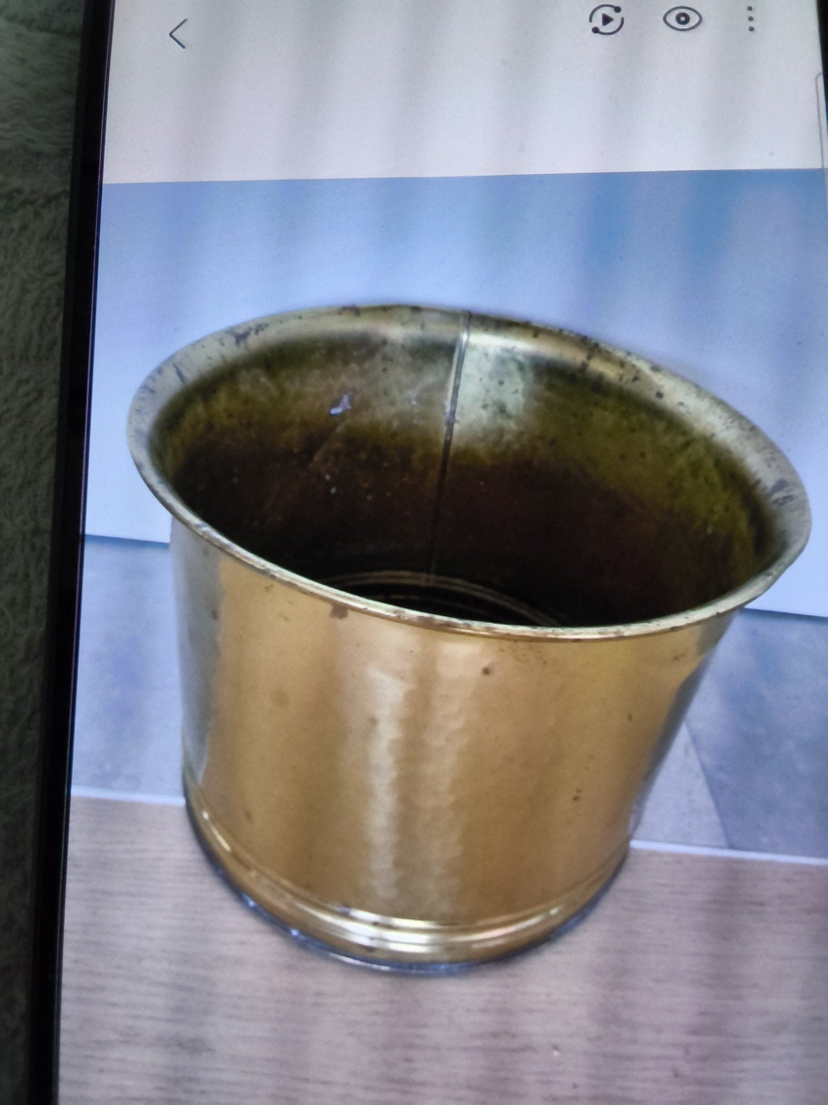Koperen bloemen pot, Tuin en Terras, Bloempotten, Ophalen