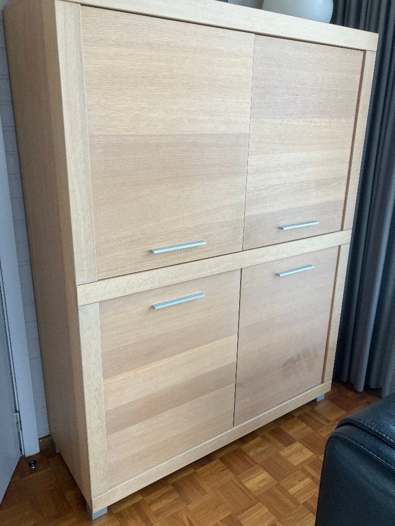 Barkast (eik), Huis en Inrichting, Kasten | Buffetkasten, Ophalen, Eikenhout, 50 tot 100 cm, 150 tot 200 cm