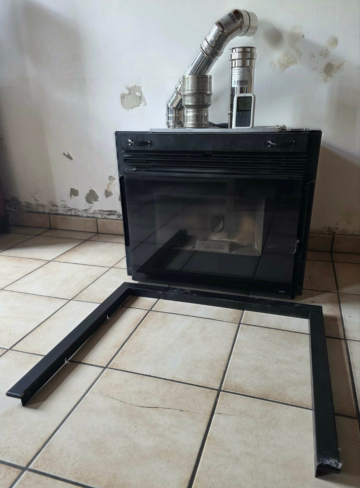 Inzetkachel Boxtherm 70 pallet, Ophalen, Gebruikt, Inbouw, Pelletkachel