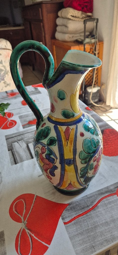 Vases ancien, Vase, Signé, Pierre/céramique, Enlèvement