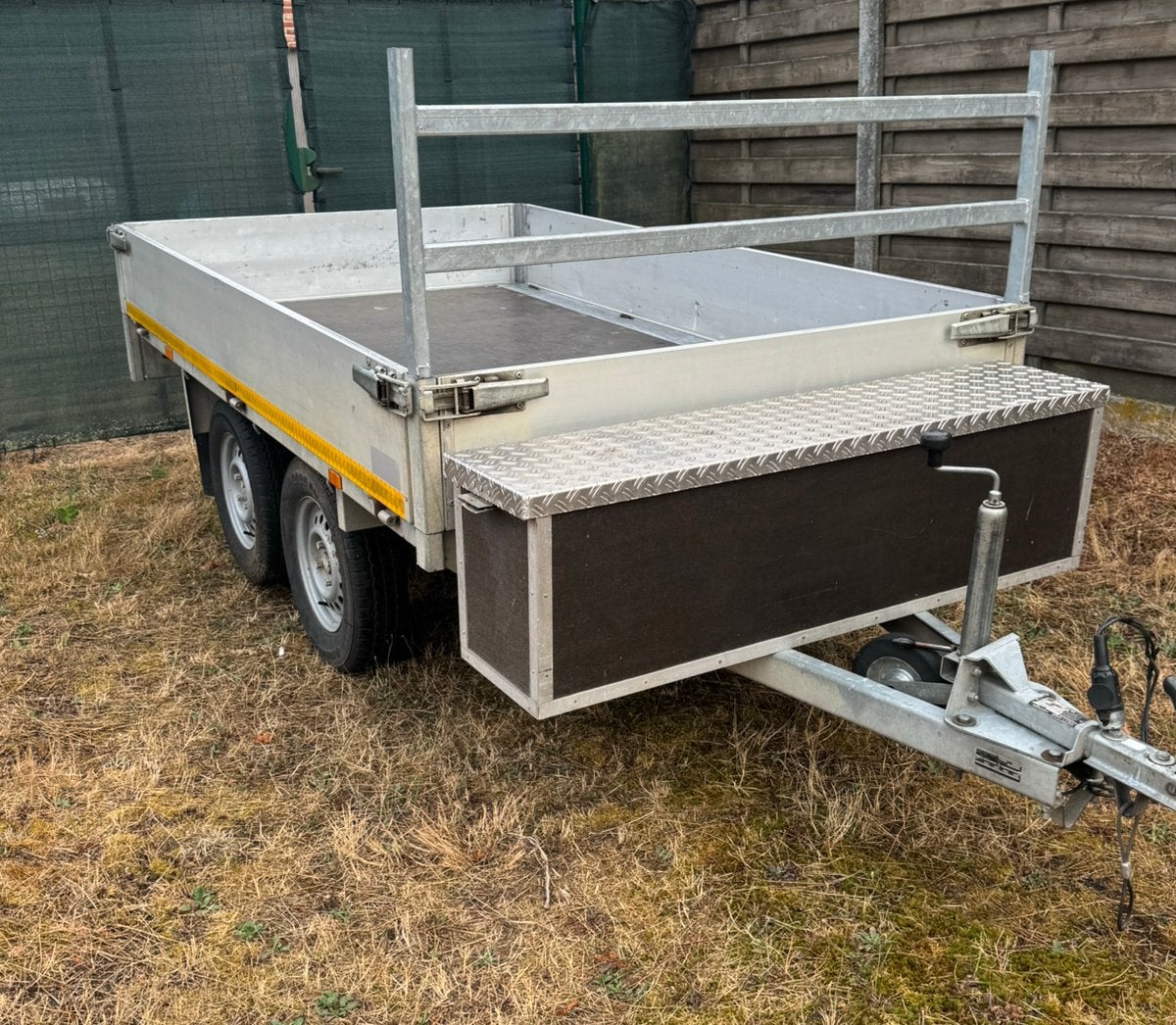 Aanhanger dubbelasser Eduard, Auto diversen, Ophalen, Gebruikt