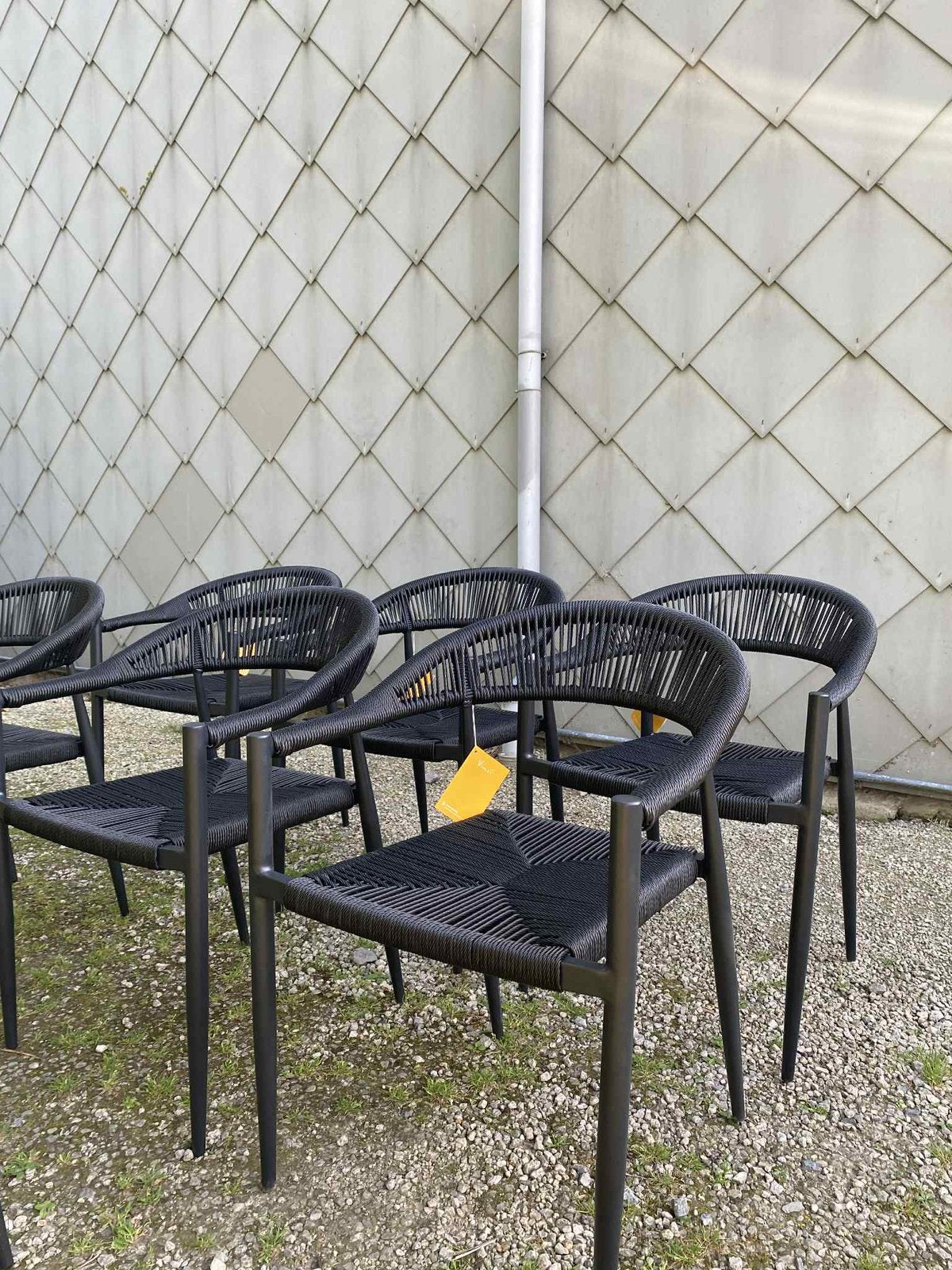 Moderne stapelbaar tuinstoelen 6 stuks in topconditie, Ophalen, Zo goed als nieuw