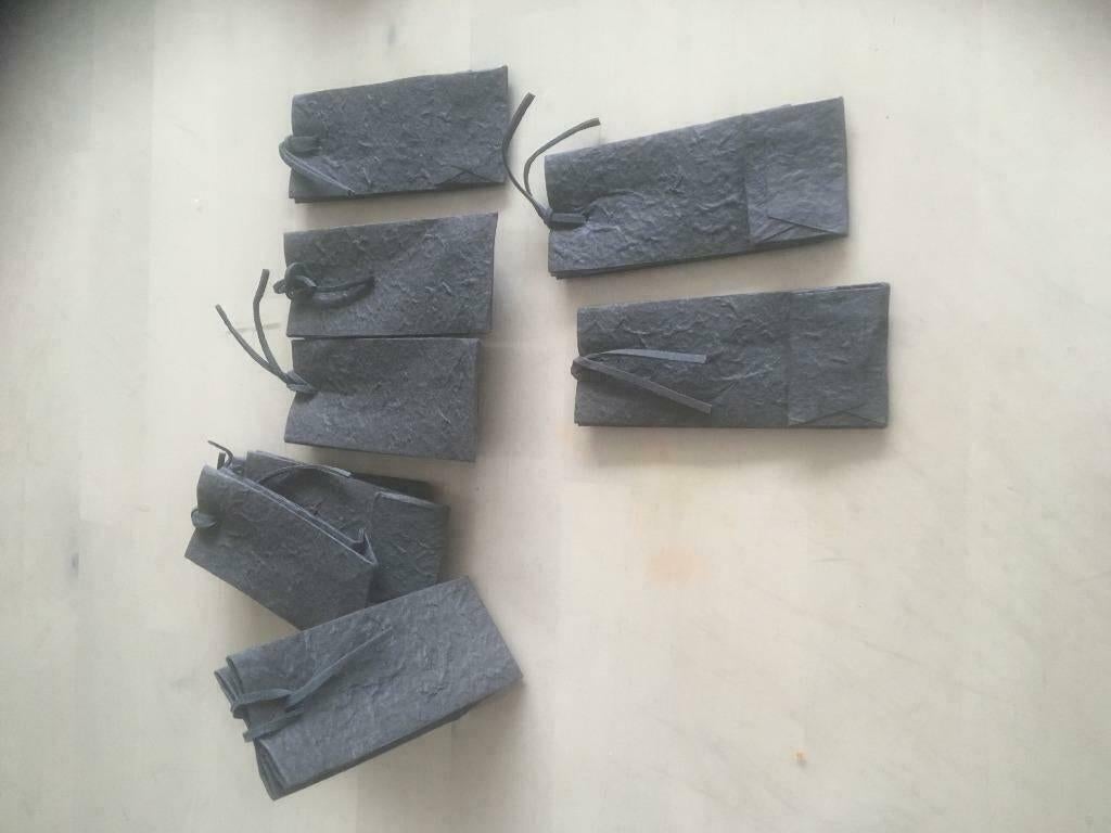 Bruine handgeschepte lage doosjes UITVERKOOP, Enlèvement ou Envoi, Neuf, Cadeau d'accouchement