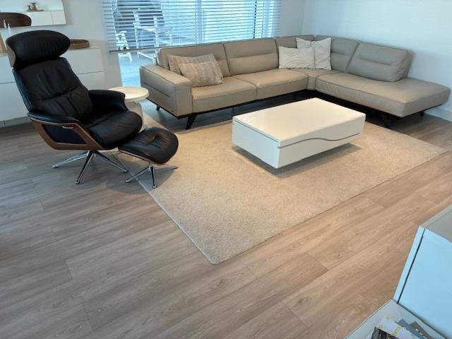 Natuzzi hoeksalon in leder, Ophalen, Hoekbank, 300 cm of meer, Leer