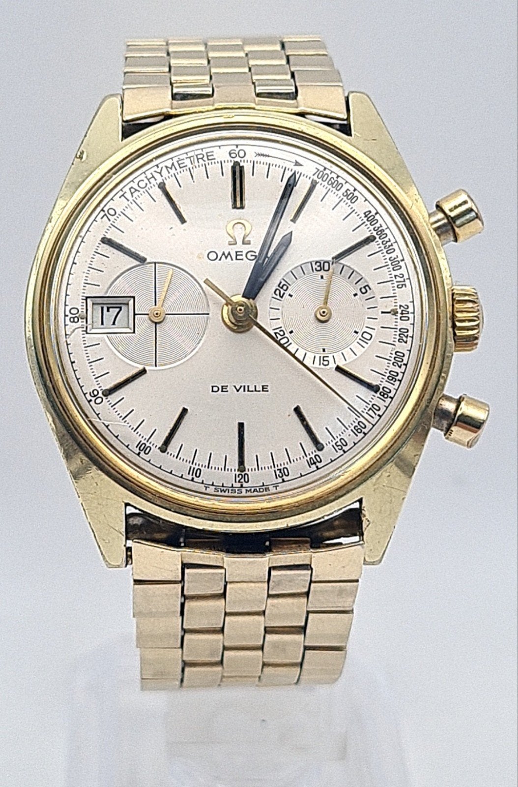 Omega De Ville cal 930 uit 1969, Handtassen en Accessoires, Verzenden, Staal, Staal, Omega