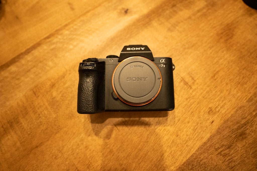 Sony A7 II + Samyang 45mm 1.8 — incl. 6 accu's & opladers, Audio, Tv en Foto, Fotocamera's Digitaal, Ophalen, Gebruikt, 24 megapixels