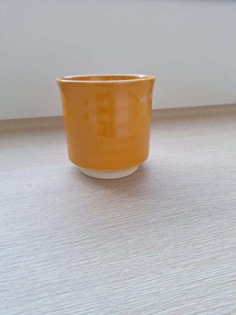 Oranje bloempot, Ophalen, Nieuw, Aardewerk