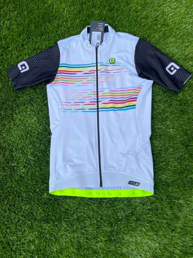 Alé Fietsshirt Blanco / White, Fietsen en Brommers, M, Ophalen of Verzenden, Zo goed als nieuw, Alé Cycling