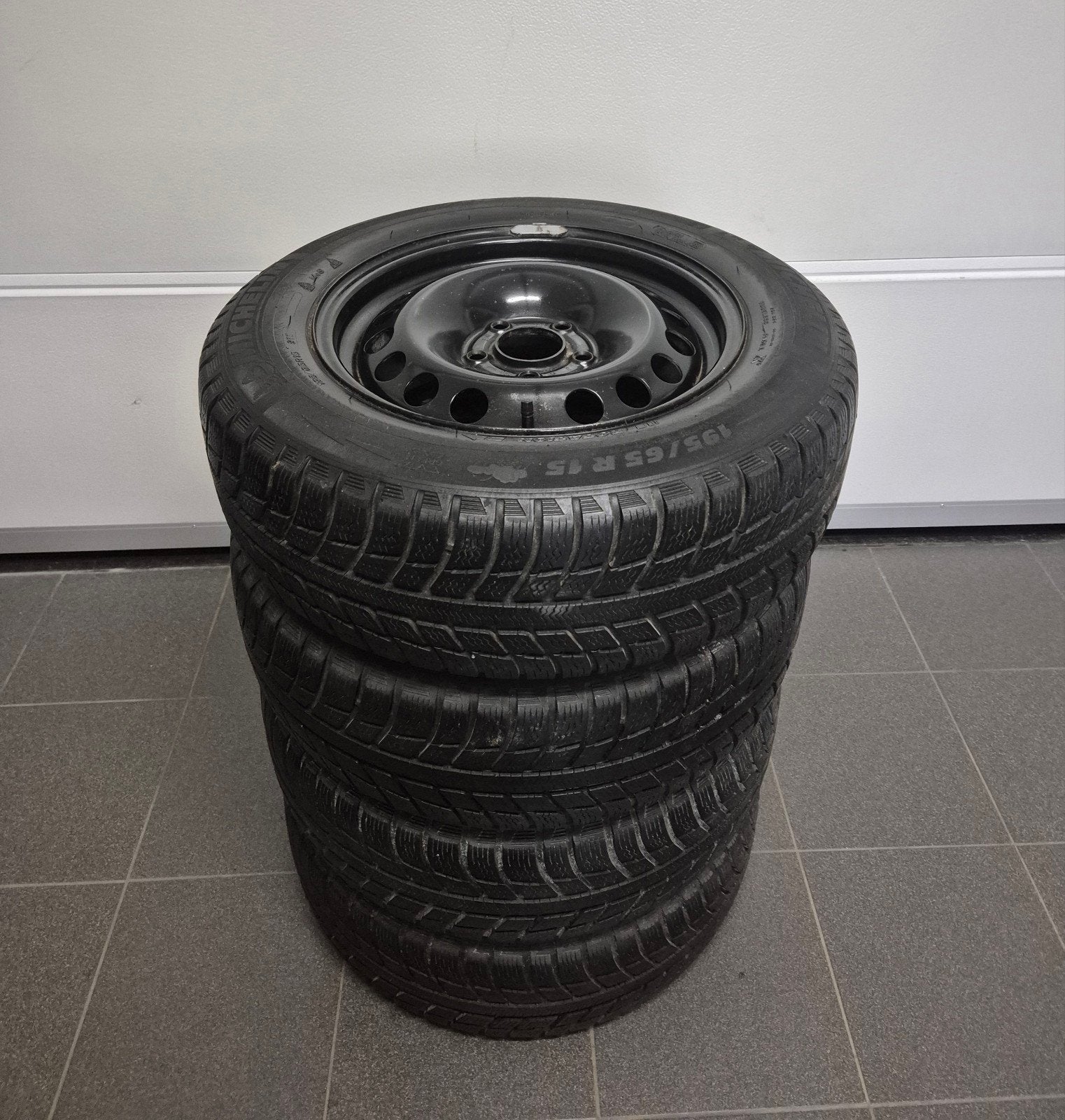set Winterbanden 5x110 65,1mm Opel Zafira!, Auto-onderdelen, Ophalen, 15 inch, Winterbanden, Band(en)