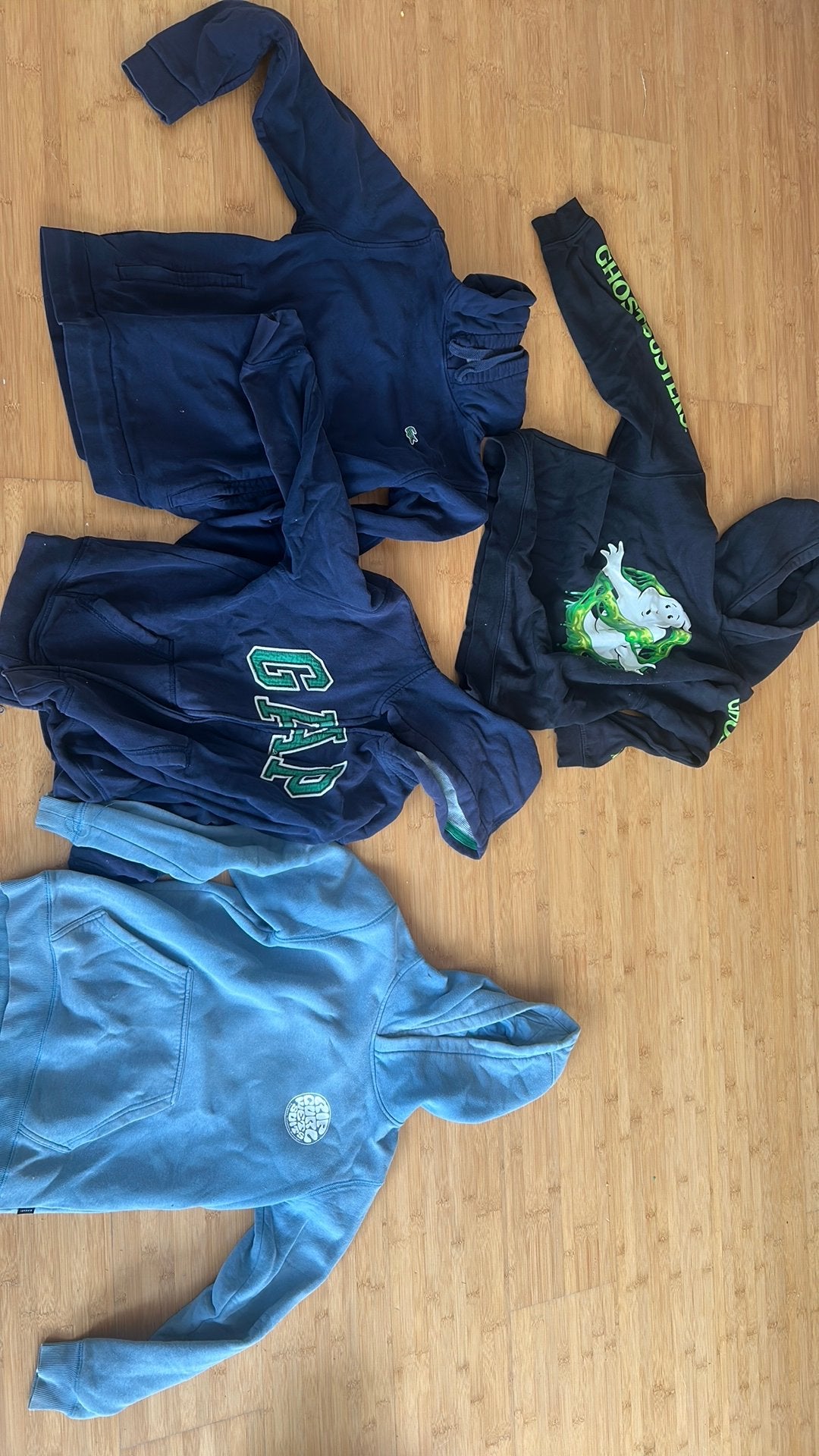 Hoodie’s 4 stuks Lacoste/ ripcurl/gap/ 12 j, Enlèvement, Utilisé