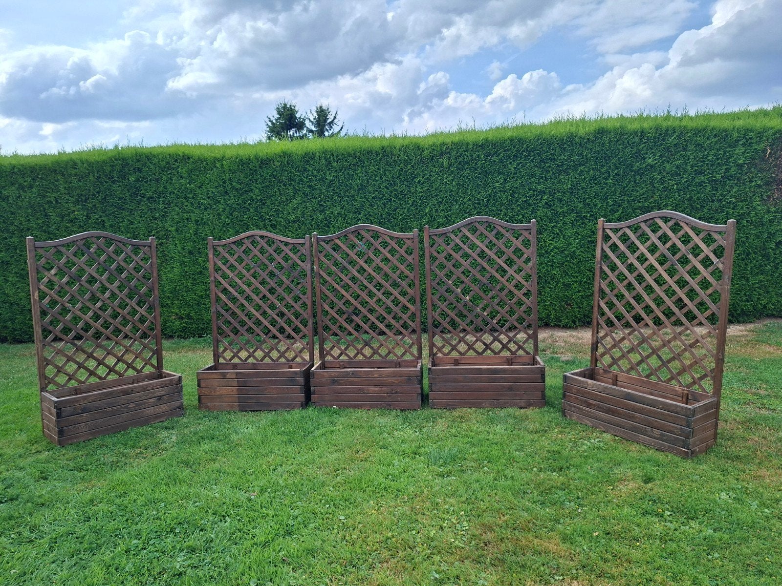 jardiniere bois treillis, Jardin & Terrasse, Enlèvement