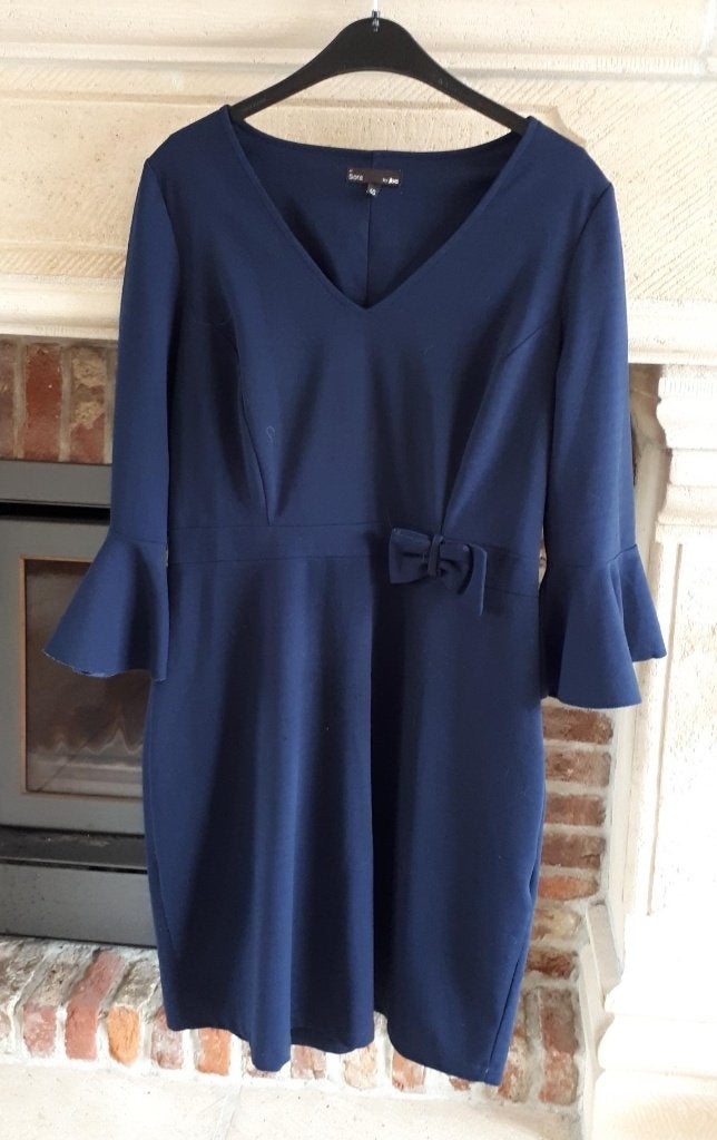 JBC - jurk - blauw - maat 40 - € 1.00, Kleding | Dames, Maat 38/40 (M), Knielengte, JBC., Gedragen