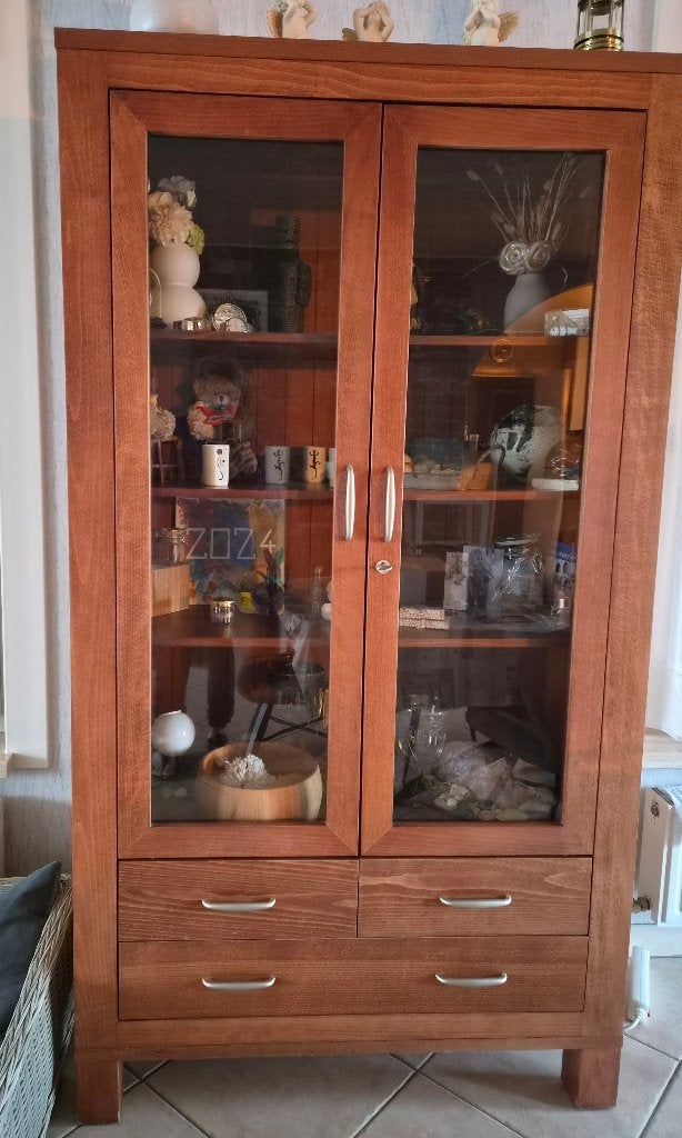 vitrinekast, barkast, eettafel, salontafel, Maison & Meubles, 25 à 50 cm, 100 à 150 cm, Utilisé, Autres essences de bois