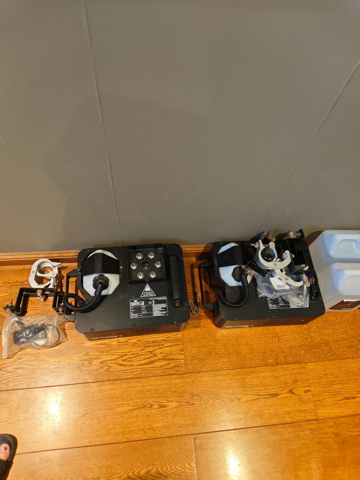 2x Chauvet geyser p6, Ophalen