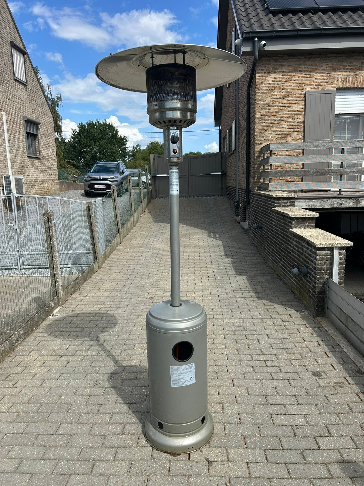 Terrasverwarmer op propaan. Slechts 2 maal gebruikt., Jardin & Terrasse, Chauffage de terrasse, Enlèvement, Comme neuf