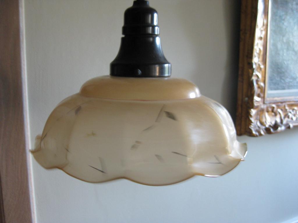 Vintage hanglamp, Ophalen, Gebruikt, Vintage, Glas