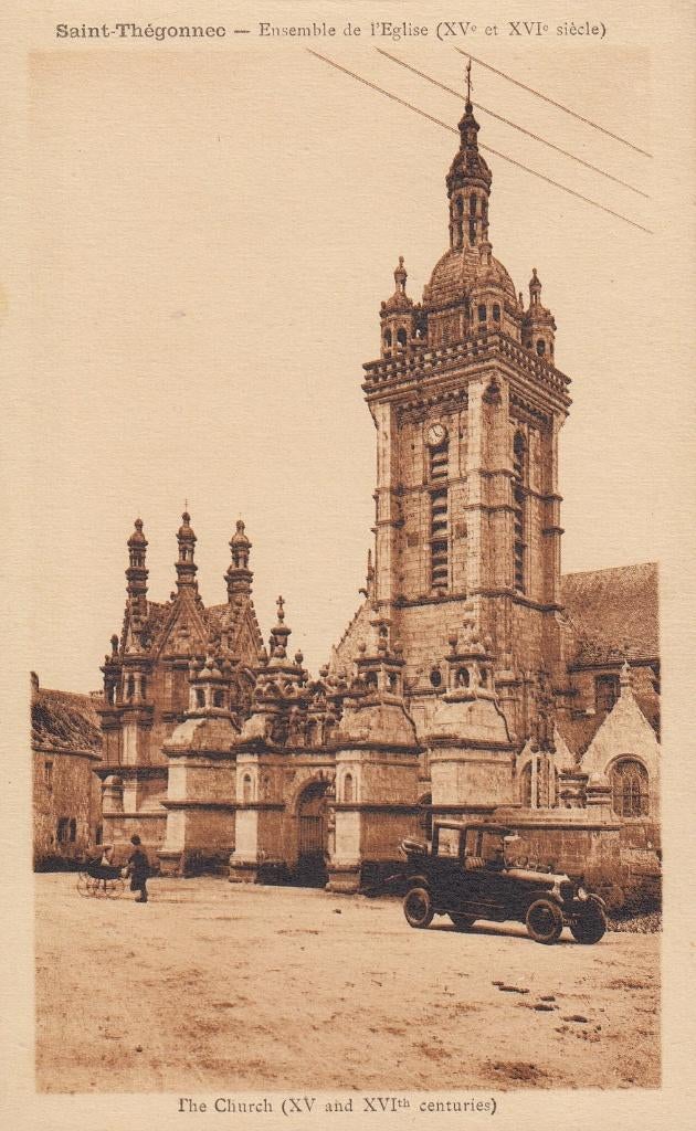 1925 - FRANKRIJK - Saint-Thégonnec: Ensemble de l'Eglise, Verzamelen, Postkaarten | Buitenland, Ongelopen, Frankrijk, 1920 tot 1940