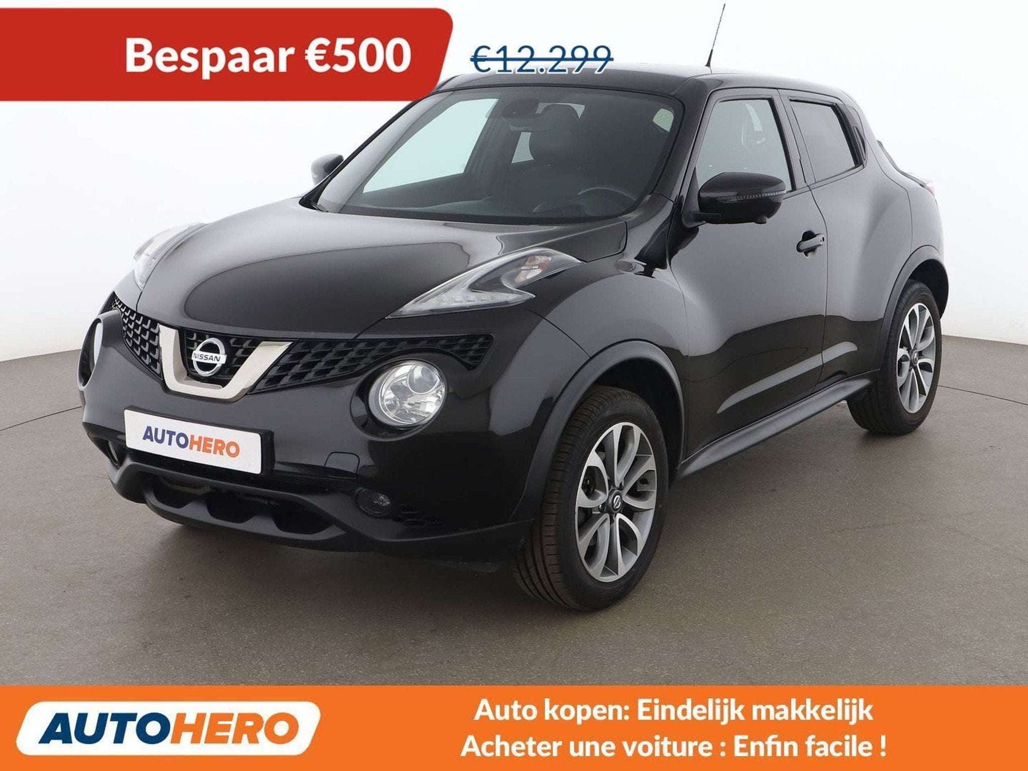 Nissan Juke 1.6 Acenta (année de construction 2019), Autos, Nissan, Cuir, Achat, 1277 kg, Noir