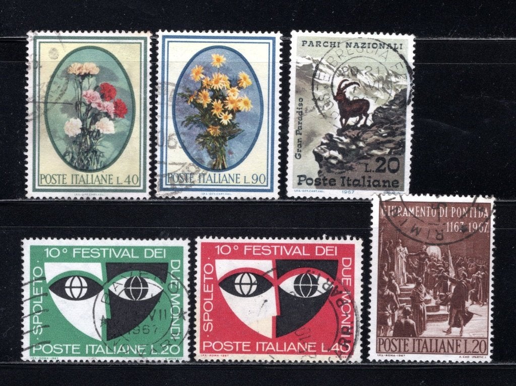 ITALIE Lot 1967 estampillé, Envoi, Affranchi