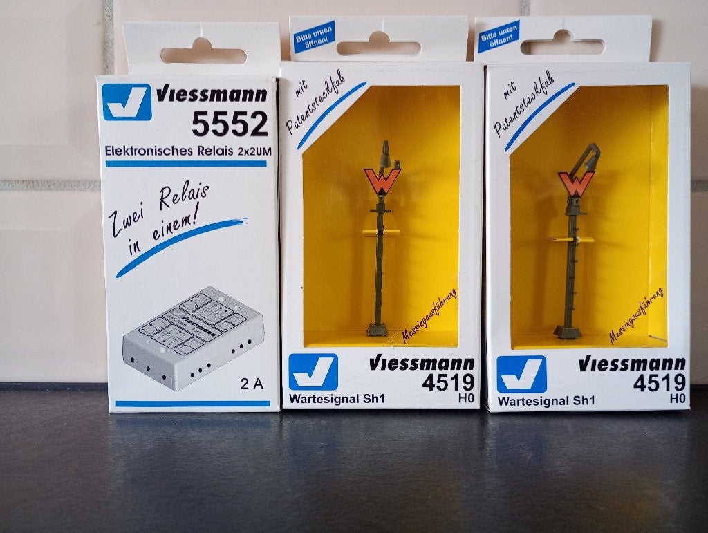 Viessmann Signaux d'attente et relais électronique 2x2 UM H0, Autres marques, Enlèvement, Utilisé, Autres types
