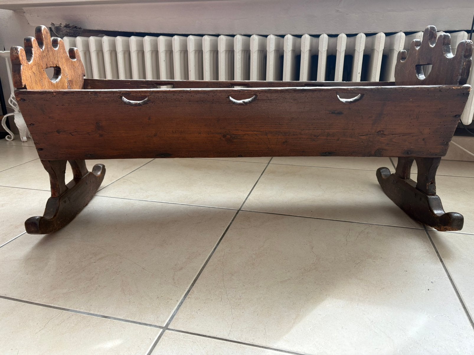 Houten italiaanse wieg 1850, Antiek en Kunst, Ophalen