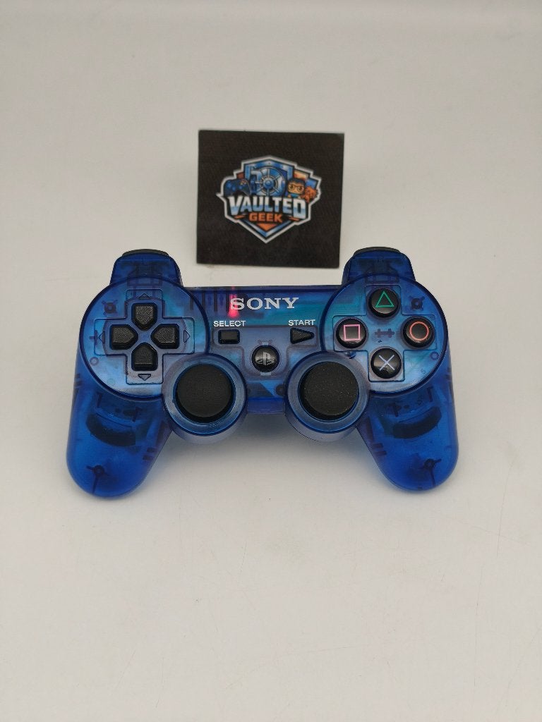 Manette DualShock 3 Crystal Blue pour PS3, Consoles de jeu & Jeux vidéo, Enlèvement ou Envoi, Utilisé, Contrôleur, PlayStation 3
