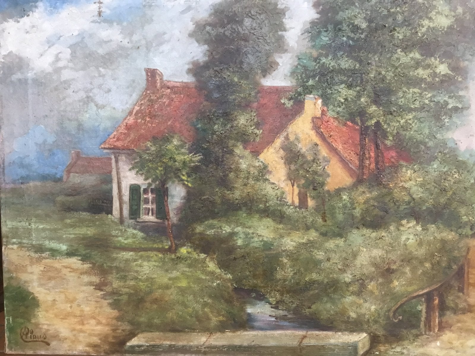 Claus (Arthur) - (1860-1916) Huile/toile dimensions 88x68cm, Antiquités & Art, Enlèvement, Toile