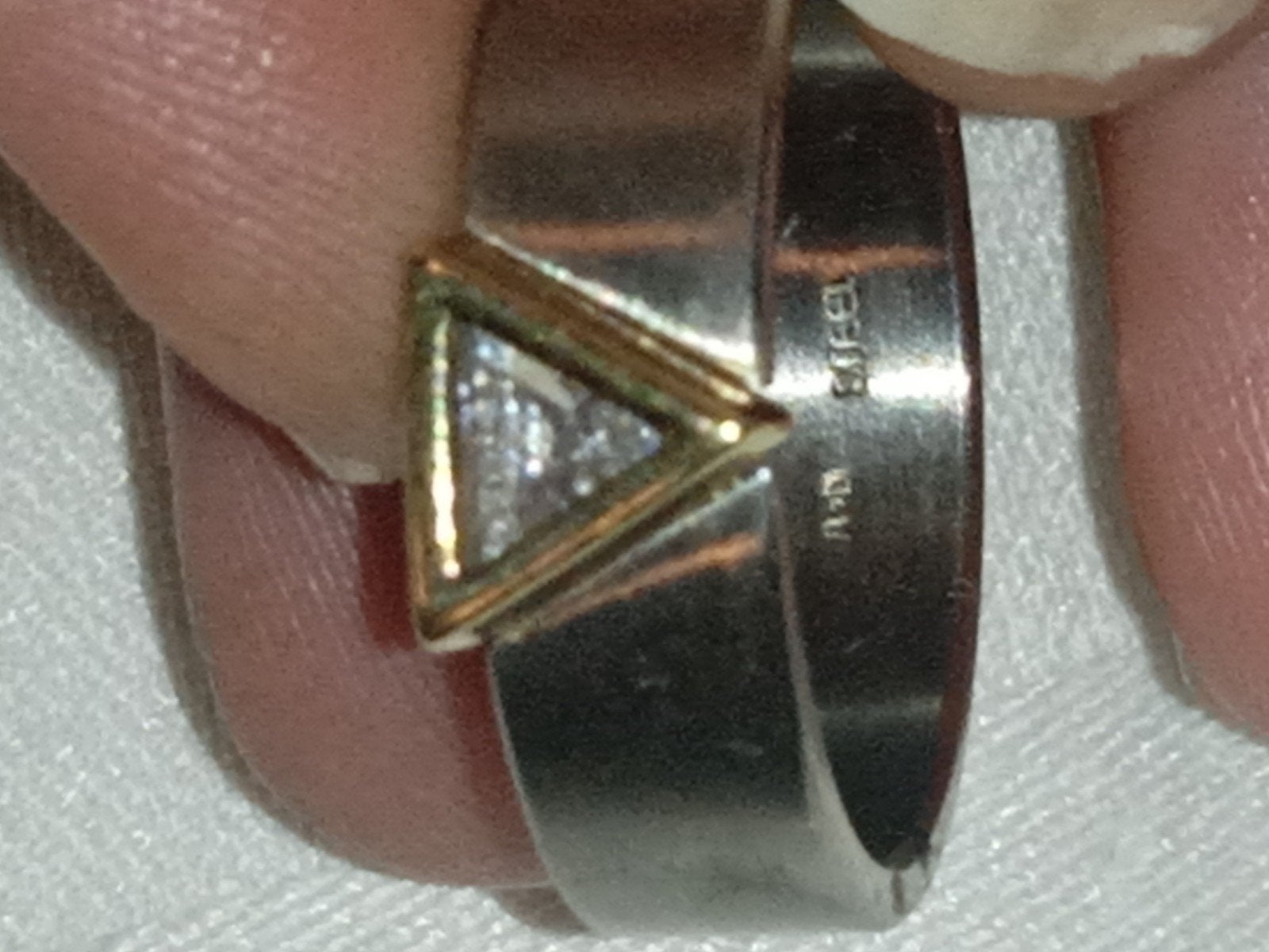 ringen met een diamant 14 karaat goud, Bijoux, Sacs & Beauté, Bagues, Envoi, Or, Or