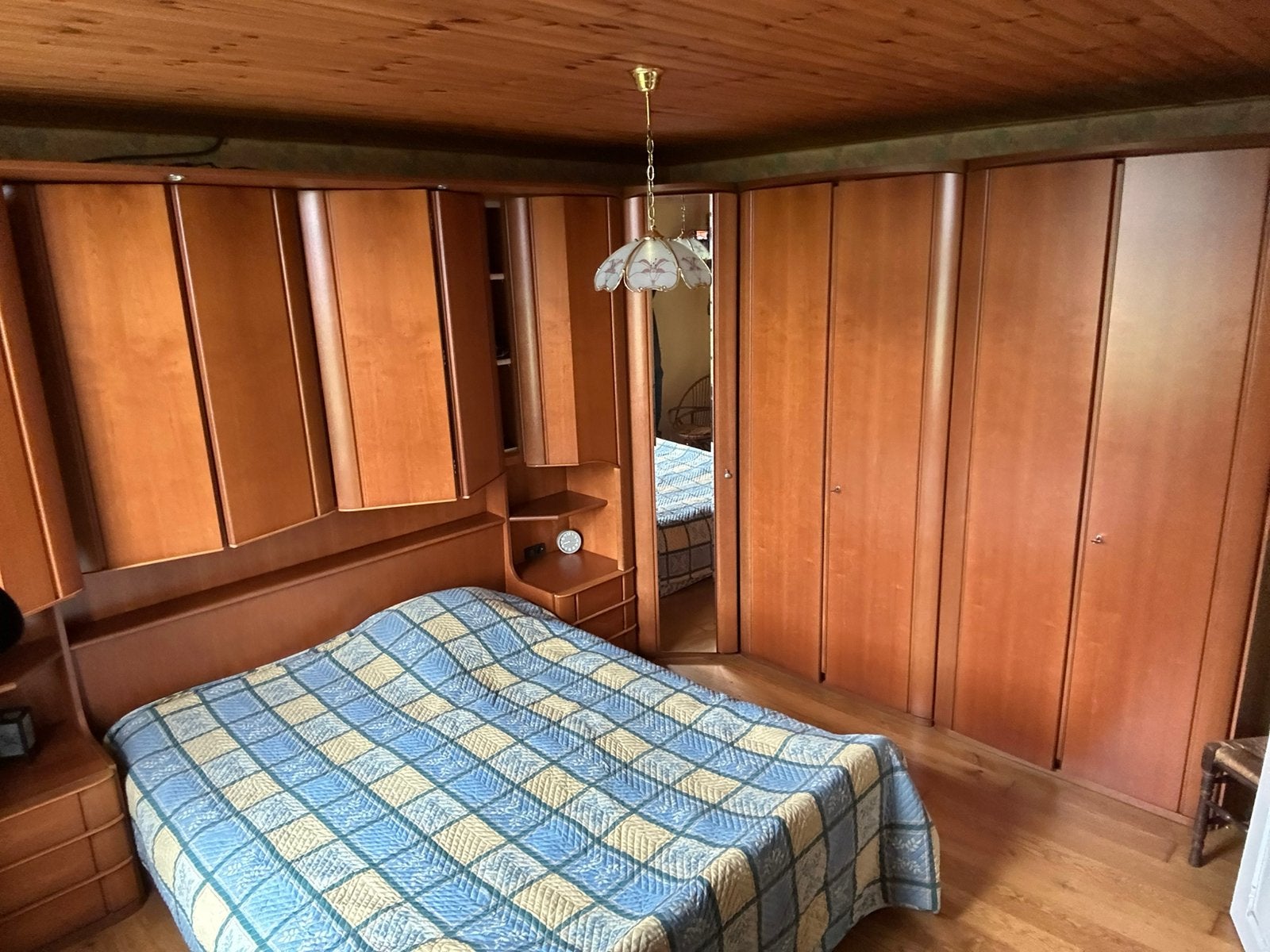 Slaapkamer, Huis en Inrichting, Ophalen, Gebruikt, Tweepersoons, Denk kerselaar