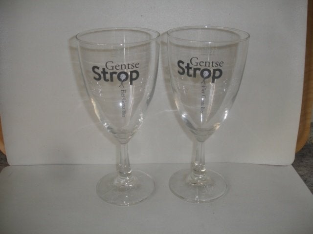 Bierglas Gentse Strop, 0,33l. M15, brij. Roman, Verzamelen, Ophalen of Verzenden, Zo goed als nieuw, Glas of Glazen, Overige merken