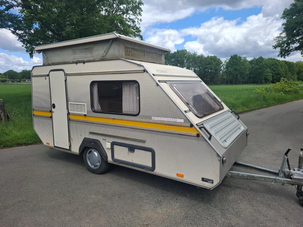 Prachtige kip kompakt caravan mtm 750kg, Fenêtres ouvrantes, Kip, Particulier, Siège de train