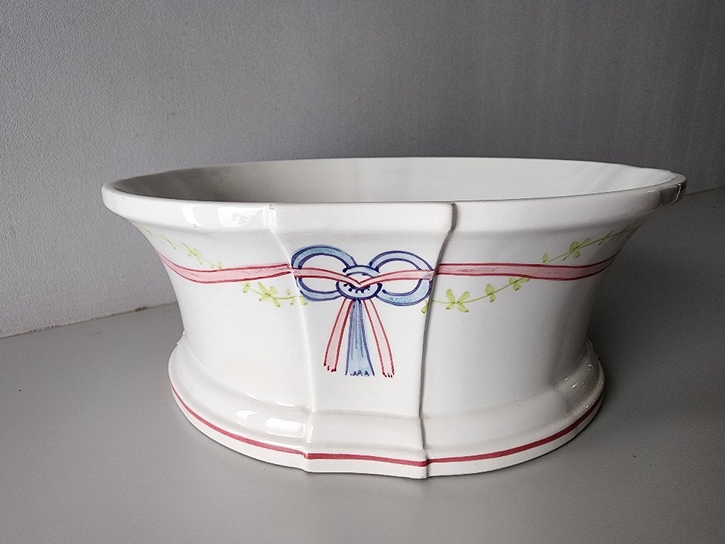 schaal en cachepot (set), Antiek en Kunst, Antiek | Keramiek en Aardewerk, Ophalen