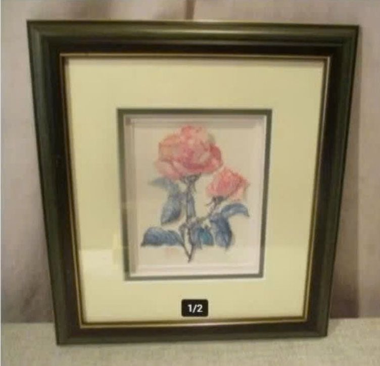 Prachtige Vintage Crystal Skelley 3D Artprint - 26x23, Ophalen of Verzenden, Zo goed als nieuw, Print, Oorspronkelijke maker